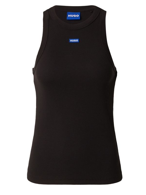 HUGO Blue HUGO Blue Топ  лазурно синьо / черно / бяло