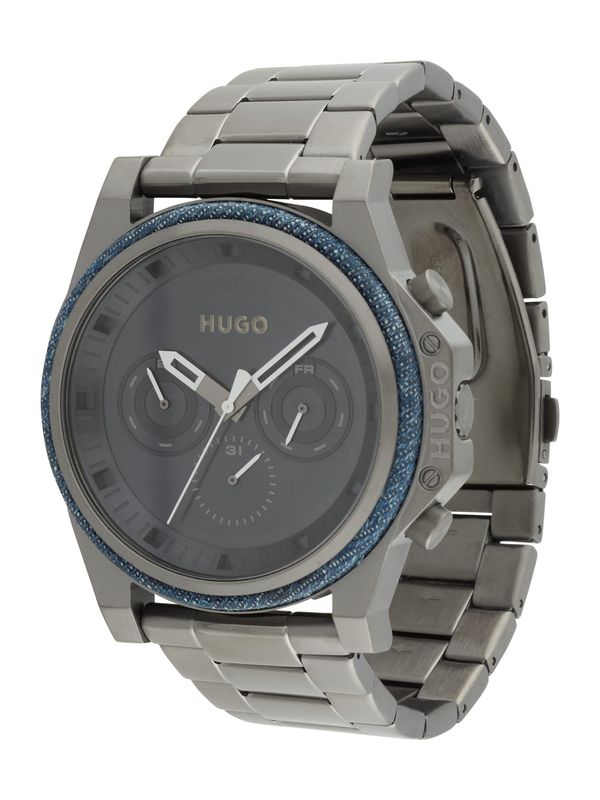 HUGO Red HUGO Red Аналогов часовник '#BRAVE'  сиво
