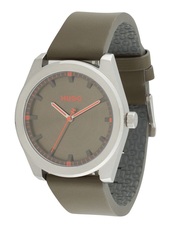 HUGO Red HUGO Red Аналогов часовник 'BRIGHT'  маслина / оранжево