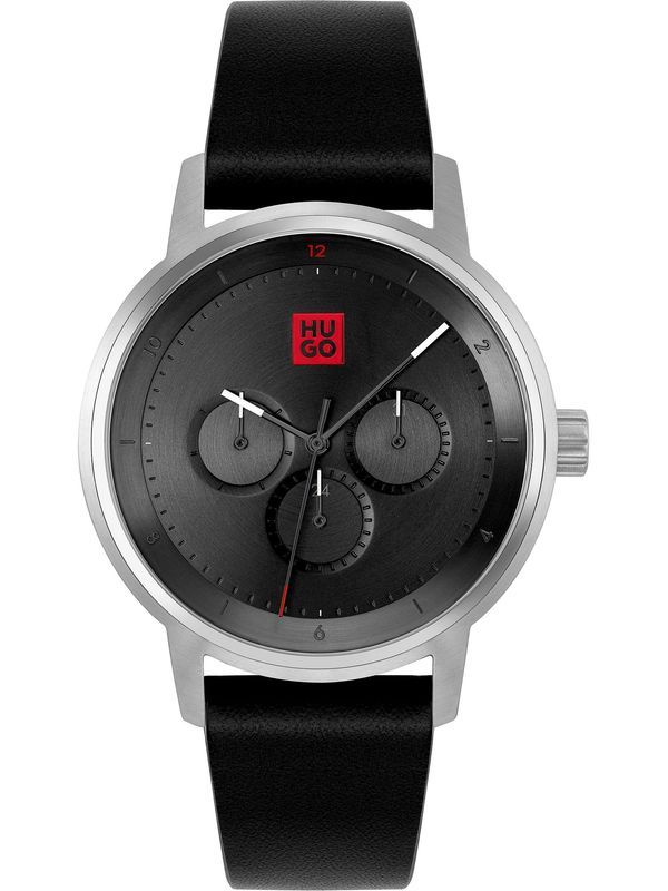 HUGO Red HUGO Red Аналогов часовник  черно / сребърно