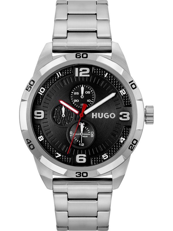HUGO Red HUGO Red Аналогов часовник  червено / черно / сребърно / бяло