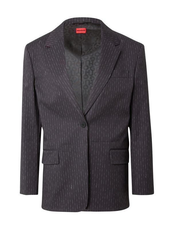 HUGO Red HUGO Red Блейзър 'Agura'  светлосиво / черно