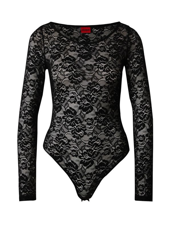 HUGO Red HUGO Red Блуза боди 'Nulippa'  черно