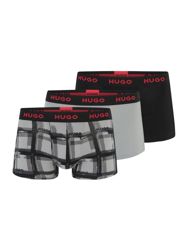 HUGO Red HUGO Red Боксерки  сиво / светлосиво / червено / черно