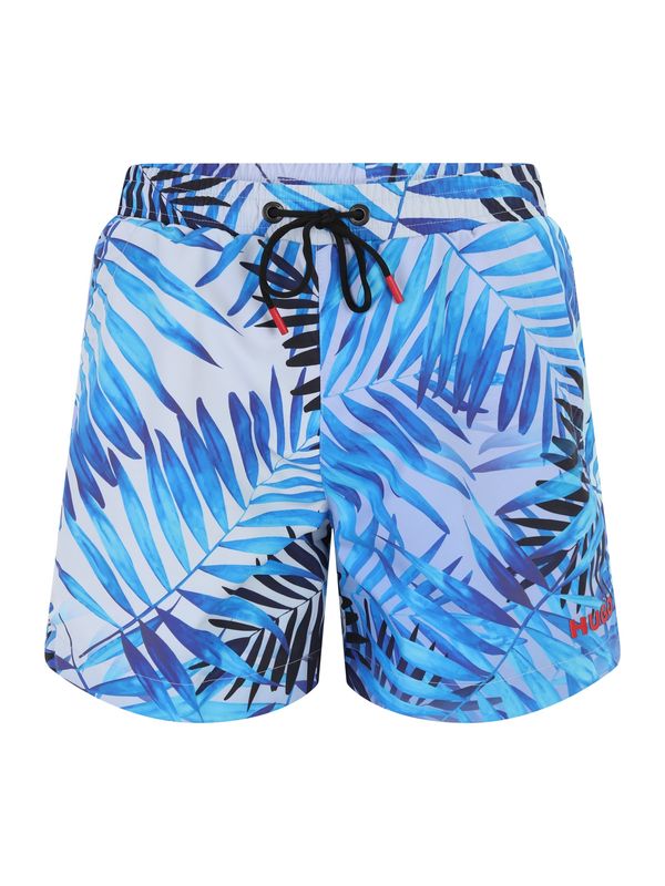 HUGO Red HUGO Red Борд шорти 'CALALA'  лазурно синьо / пастелно синьо / тъмносиньо / червено