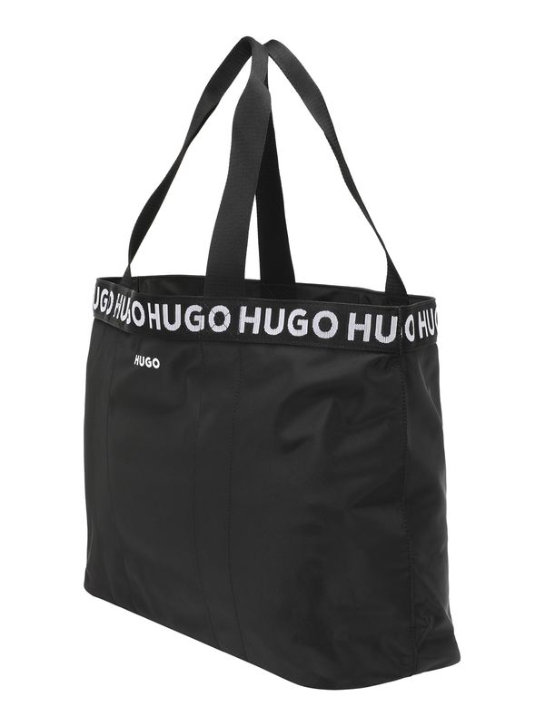 HUGO Red HUGO Red "Чанта тип ""Shopper""" 'Becky'  черно / бяло