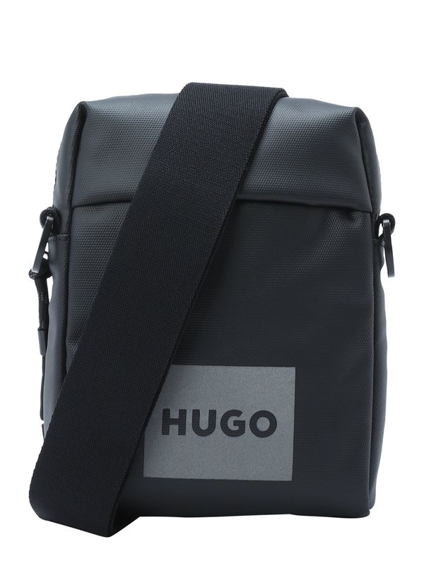 HUGO Red HUGO Red Чанта за през рамо тип преметка 'Quantum'  графитено сиво / черно