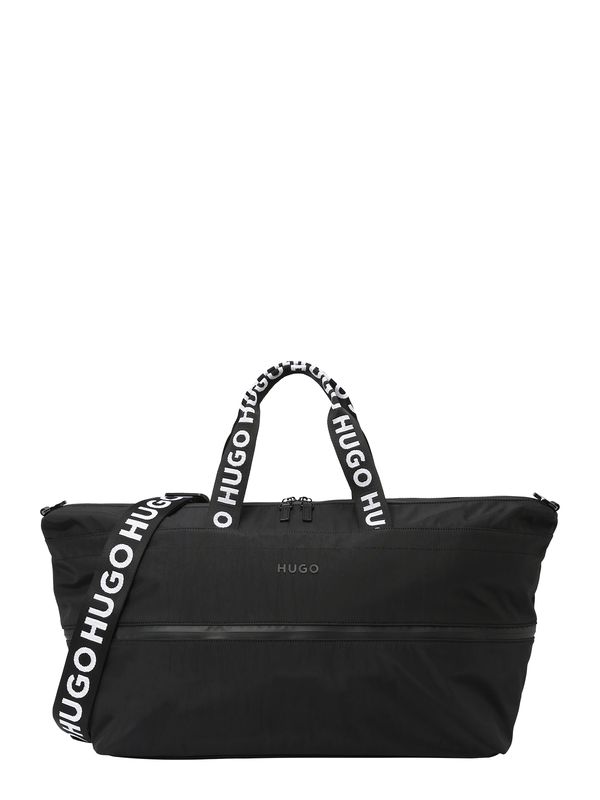 HUGO Red HUGO Red Чанта за пътуване тип "Weekender" 'Luka Holdall'  черно / бяло