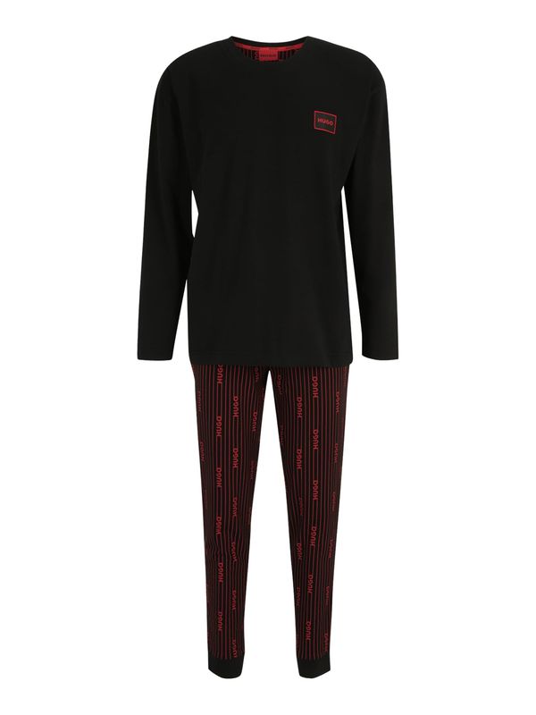 HUGO Red HUGO Red Дълга пижама  червено / черно