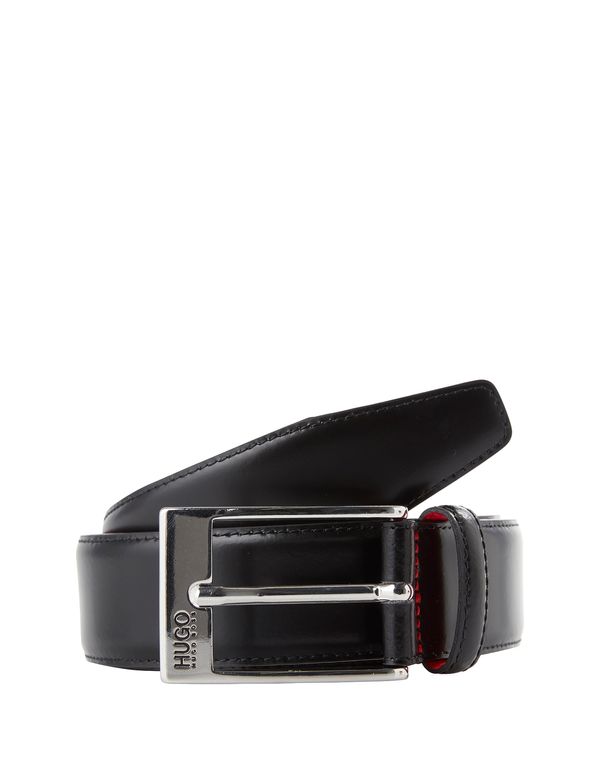 HUGO Red HUGO Red Колан 'Barney'  черно / сребърно