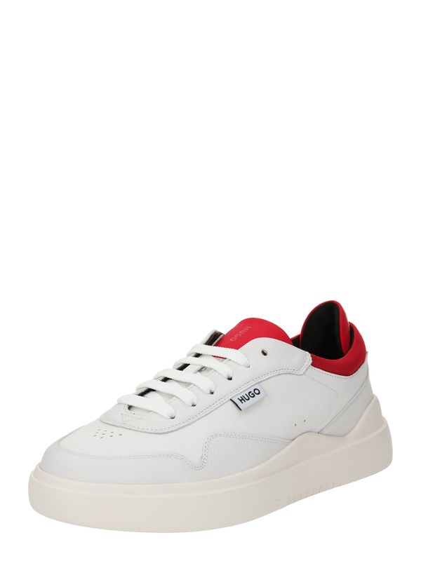 HUGO Red HUGO Red Ниски маратонки 'Blake'  светлосиво / червено