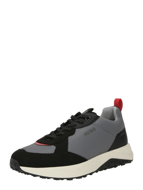 HUGO Red HUGO Red Ниски маратонки 'Kane'  сиво / черно