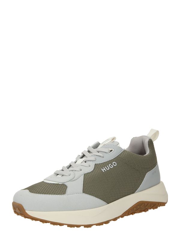 HUGO Red HUGO Red Ниски маратонки 'Kane'  сиво / зелено