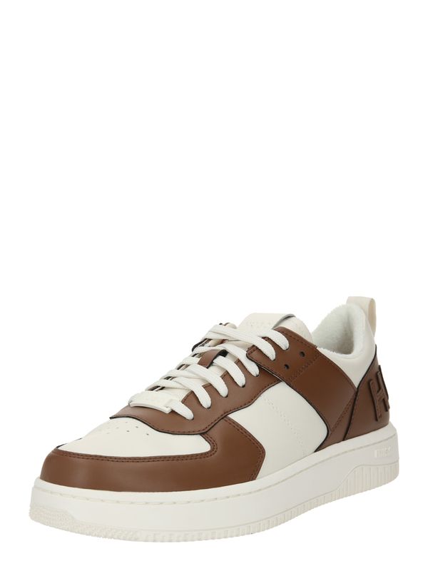 HUGO Red HUGO Red Ниски маратонки 'Kilian'  кафяво / бял памук