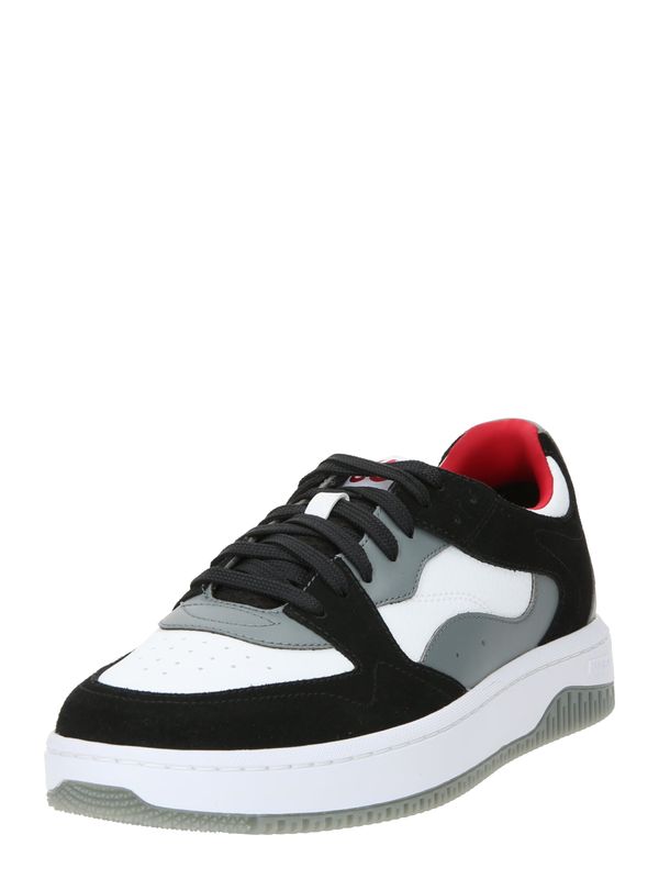 HUGO Red HUGO Red Ниски маратонки 'Kilian'  светлосиво / черно / бяло