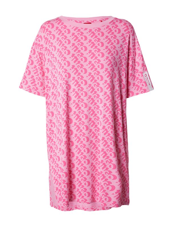 HUGO Red HUGO Red Нощница 'UNITE_NIGHTY'  бледорозово / светлорозово / бяло