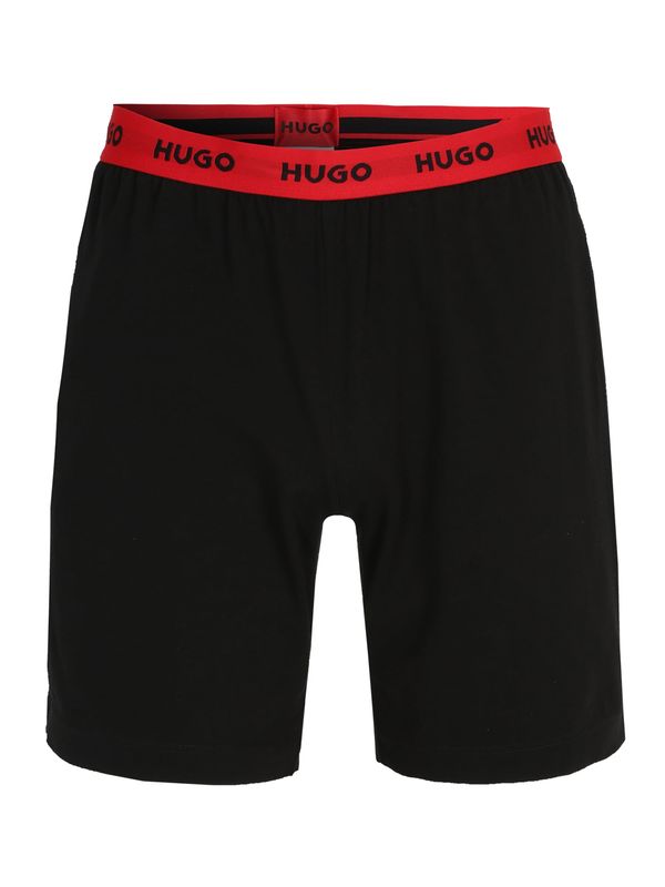 HUGO Red HUGO Red Панталон пижама 'Linked'  червено / черно