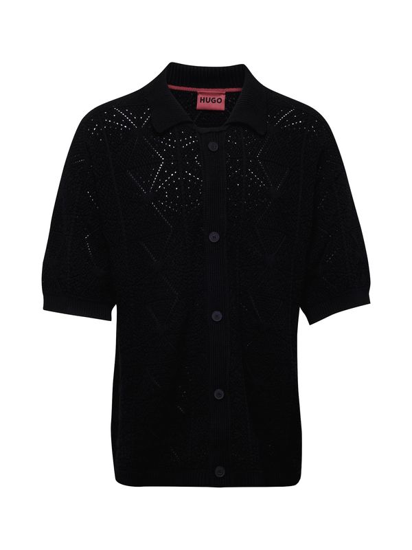 HUGO Red HUGO Red Плетена жилетка 'Sammp'  черно