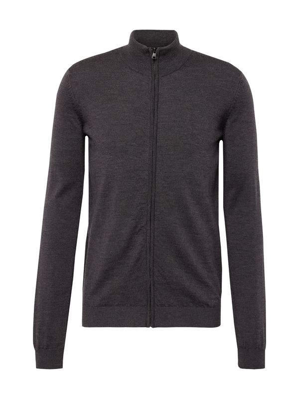 HUGO Red HUGO Red Плетена жилетка 'San Jorge'  антрацитно черно