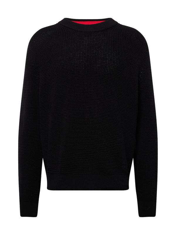 HUGO Red HUGO Red Пуловер 'Saui'  черно