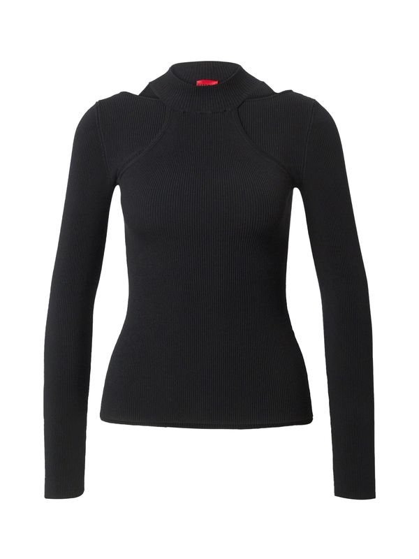 HUGO Red HUGO Red Пуловер 'Sharitz'  черно