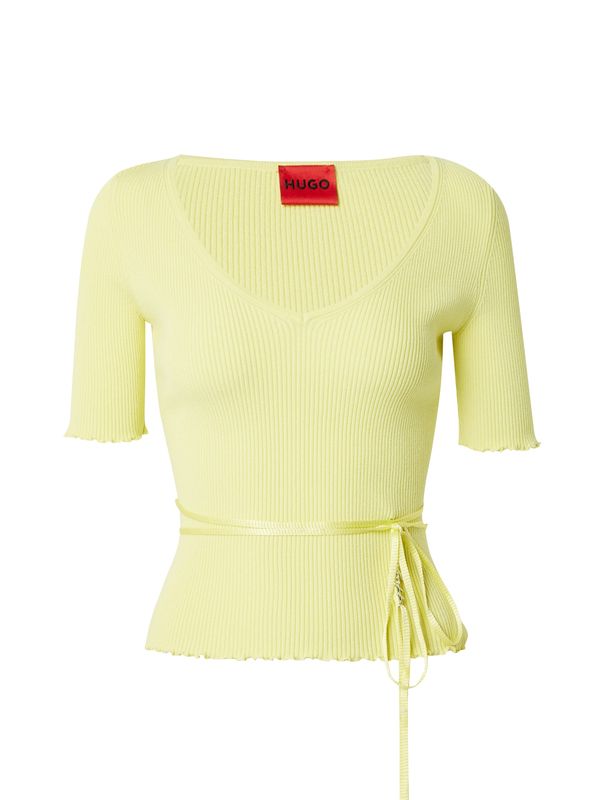 HUGO Red HUGO Red Пуловер 'Simble'  жълто