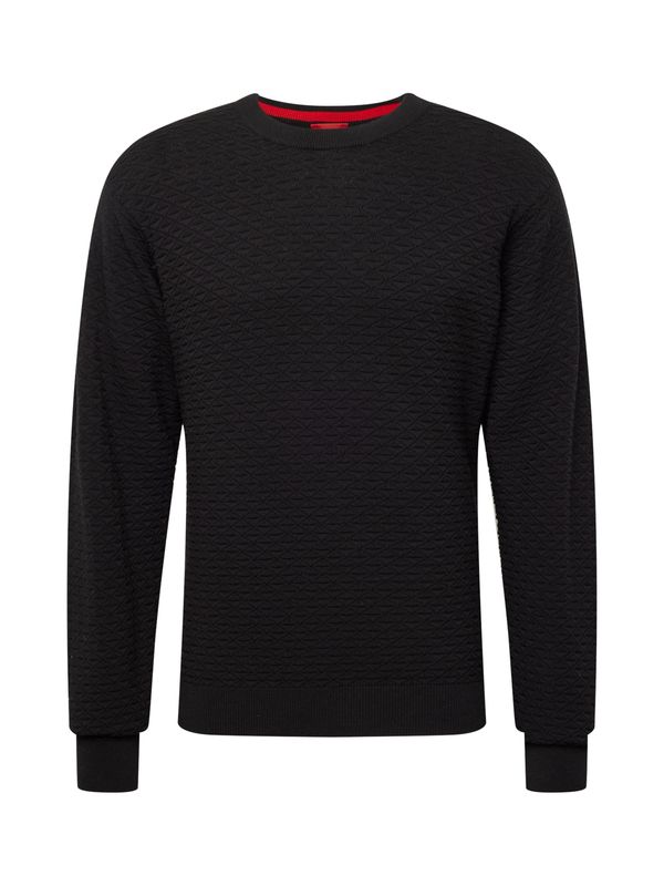 HUGO Red HUGO Red Пуловер 'Sonderson'  черно