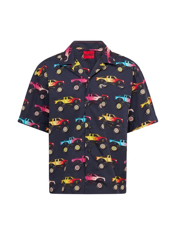 HUGO Red HUGO Red Риза 'Egeeno'  светлосиньо / жълто / червено / черно