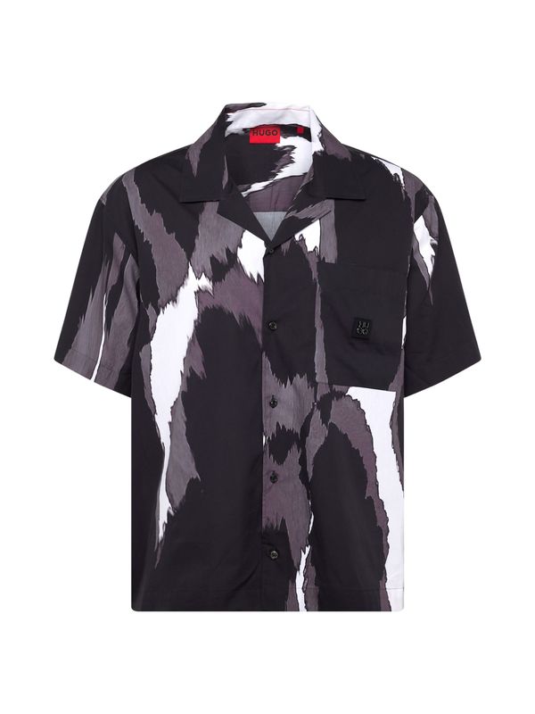 HUGO Red HUGO Red Риза 'Egeeno'  таупе сиво / къпина / черно / бяло