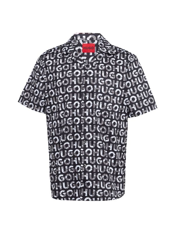 HUGO Red HUGO Red Риза 'Ellino'  сиво / черно / бяло