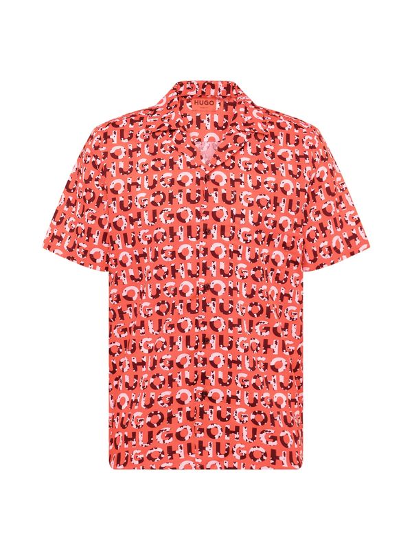 HUGO Red HUGO Red Риза 'Ellino'  светлочервено / черно / бяло