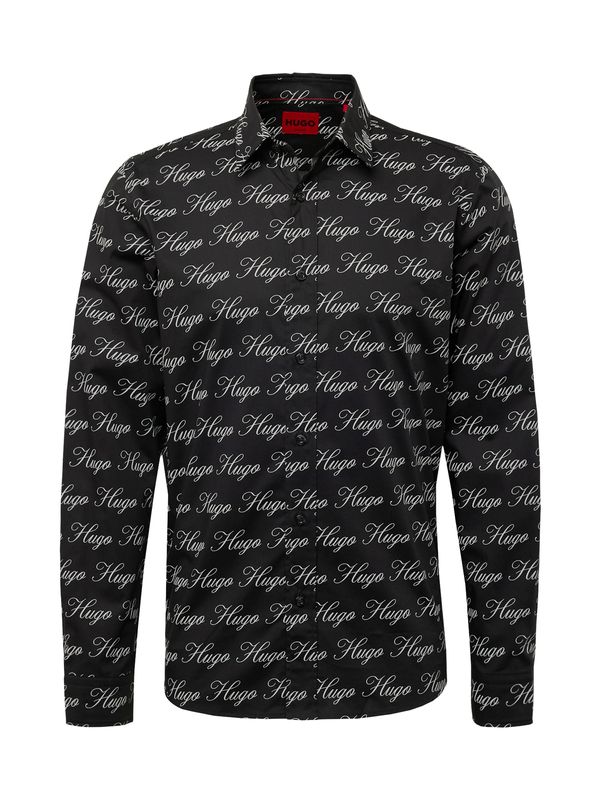 HUGO Red HUGO Red Риза 'Emero'  черно / бяло