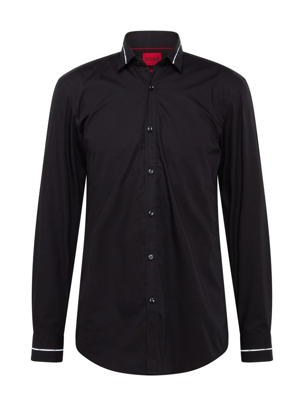 HUGO Red HUGO Red Риза 'Kenan'  черно / бяло