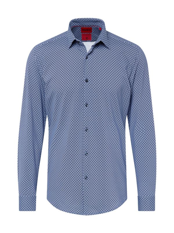 HUGO Red HUGO Red Риза 'Kenno'  небесносиньо / тъмносиньо / бяло