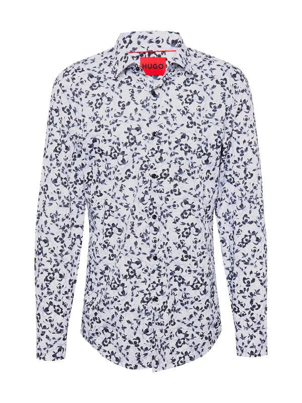 HUGO Red HUGO Red Риза 'Kenno'  опушено синьо / опал / черно / бяло