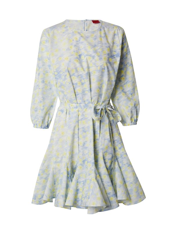 HUGO Red HUGO Red Рокля 'Karomalla'  синьо / жълто / сиво