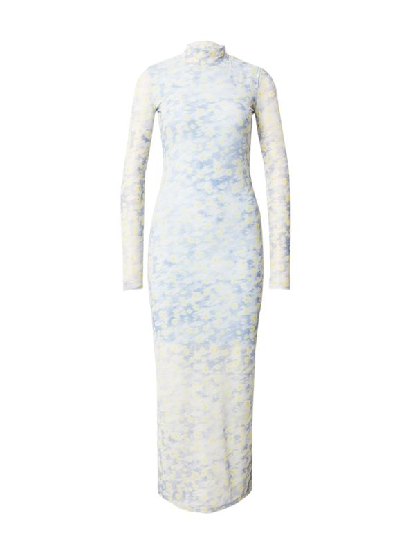 HUGO Red HUGO Red Рокля 'Nasuse'  небесносиньо / светложълто / светлосиво