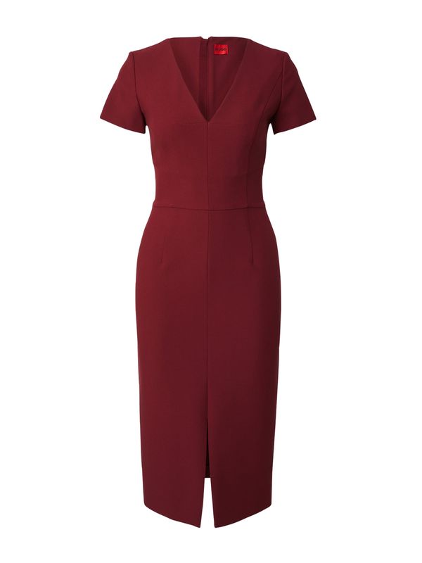 HUGO Red HUGO Red Рокля с права кройка 'Kalamara'  винено червено