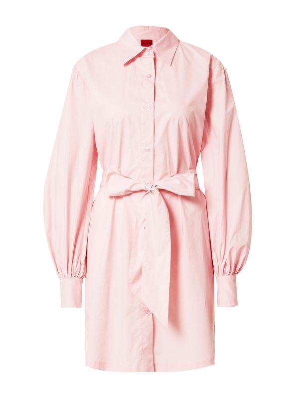 HUGO Red HUGO Red Рокля тип риза 'Kaisanna'  бледорозово