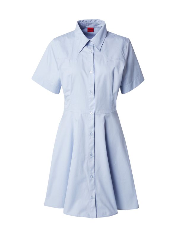 HUGO Red HUGO Red Рокля тип риза 'Kastari'  светлосиньо