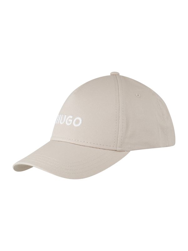HUGO Red HUGO Red Шапка с козирка 'Jude'  сиво-бежово / бяло