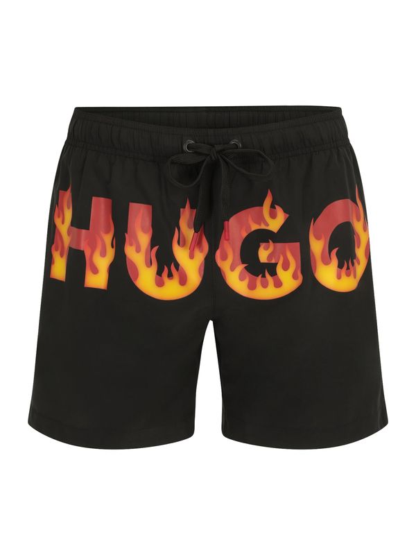 HUGO Red HUGO Red Шорти за плуване 'FUSHI'  оранжево / червено / черно