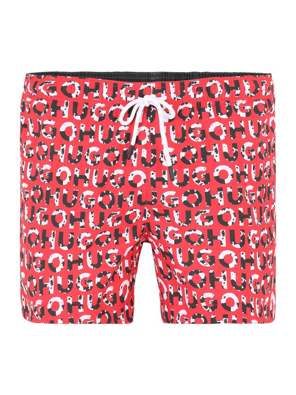 HUGO Red HUGO Red Шорти за плуване 'TORTUGA'  алено / черно / мръсно бяло