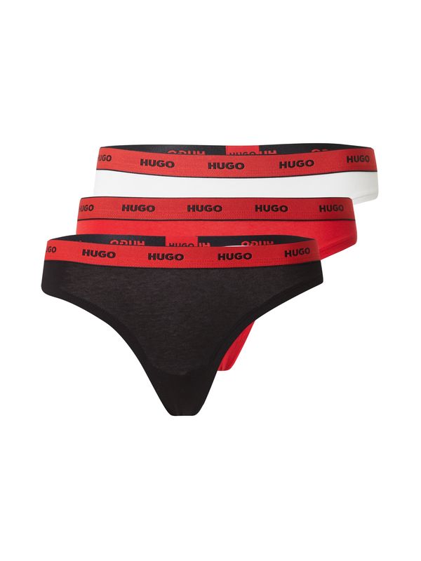 HUGO Red HUGO Red Стринг  огнено червено / черно / бяло