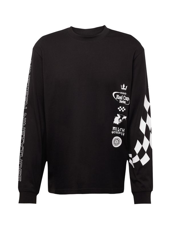 HUGO Red HUGO Red Суичър 'Dasino'  червено / черно / бяло