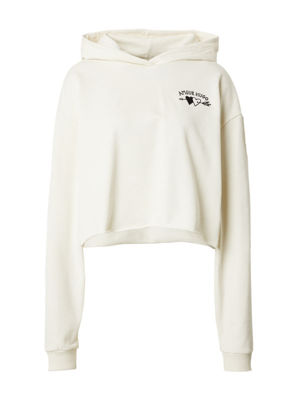 HUGO Red HUGO Red Суичър 'Dephana'  черно / бял памук