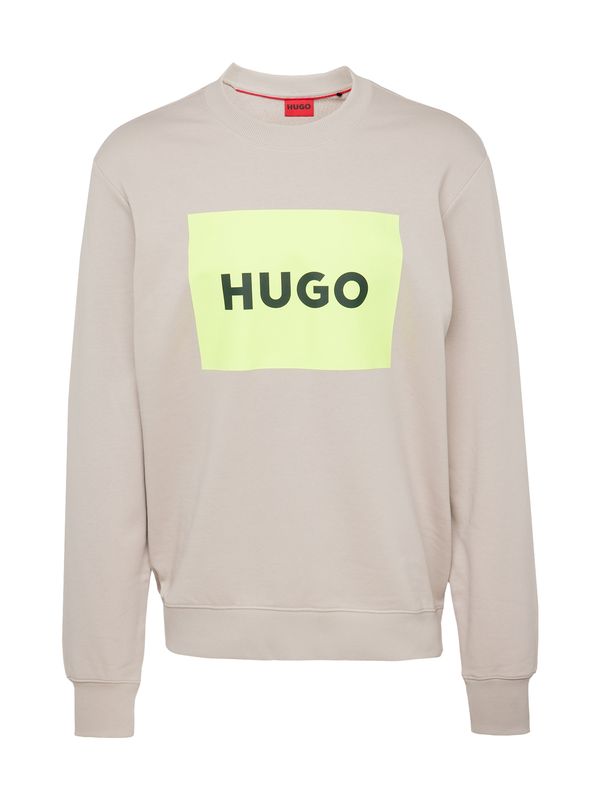 HUGO Red HUGO Red Суичър 'Duragol'  светлосиво / светлозелено / черно