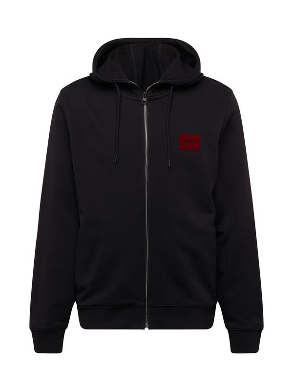 HUGO Red HUGO Red Суичъри с качулка 'Daple'  тъмночервено / черно