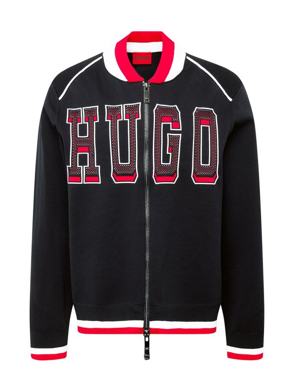 HUGO Red HUGO Red Суичъри с качулка 'Sanby'  ярко червено / черно / бяло