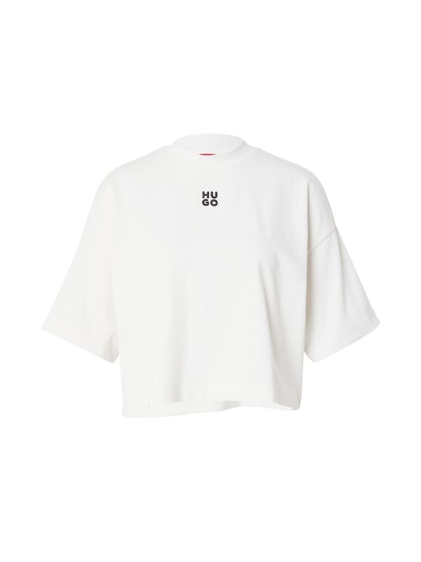 HUGO Red HUGO Red Тениска  черно / бяло